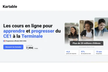 Avis Kartable : test, tarifs, fonctionnalités et alternatives