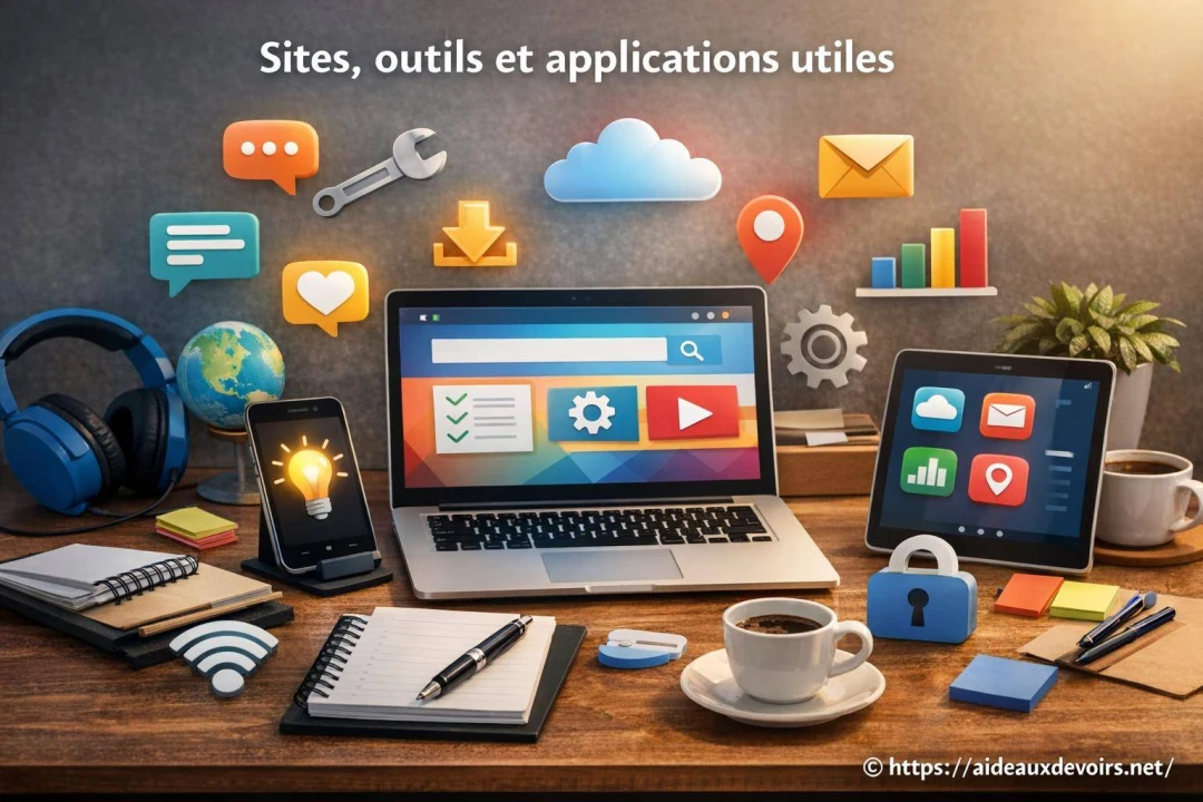 Sites, outils et applications utiles d'aide aux devoirs