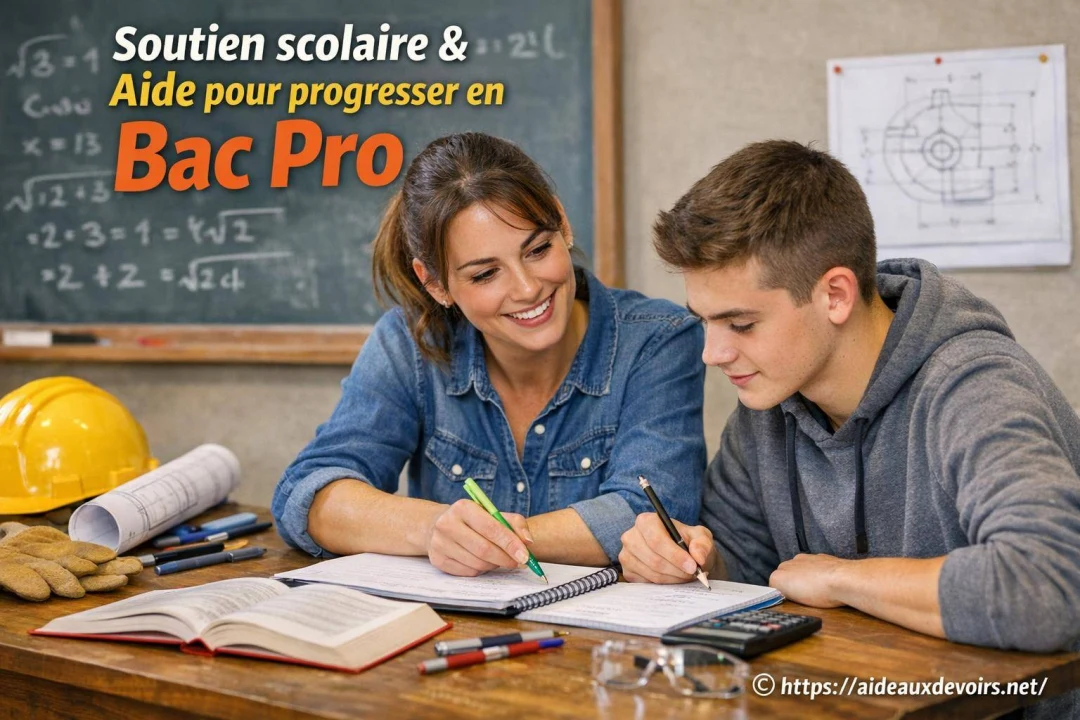 Soutien scolaire et aide pour progresser en Bac Pro