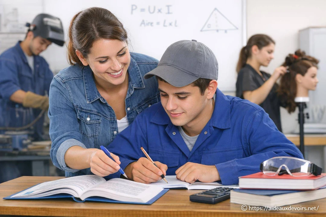 Soutien scolaire et aide pour progresser en CAP (lycée professionnel)