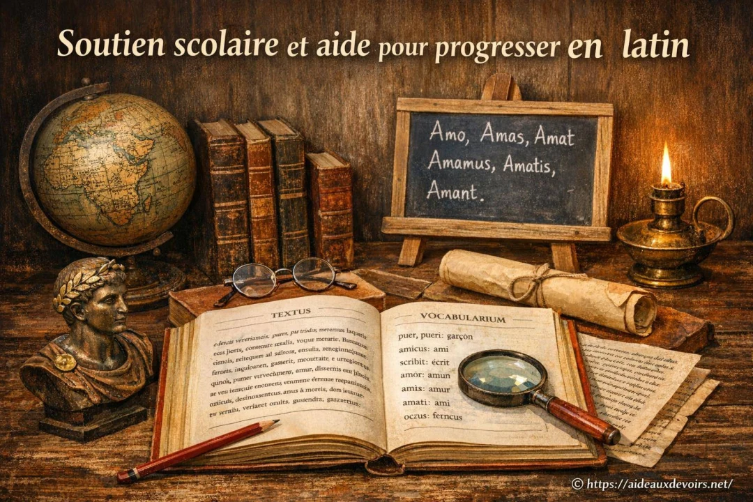 Soutien scolaire et aide pour progresser en latin