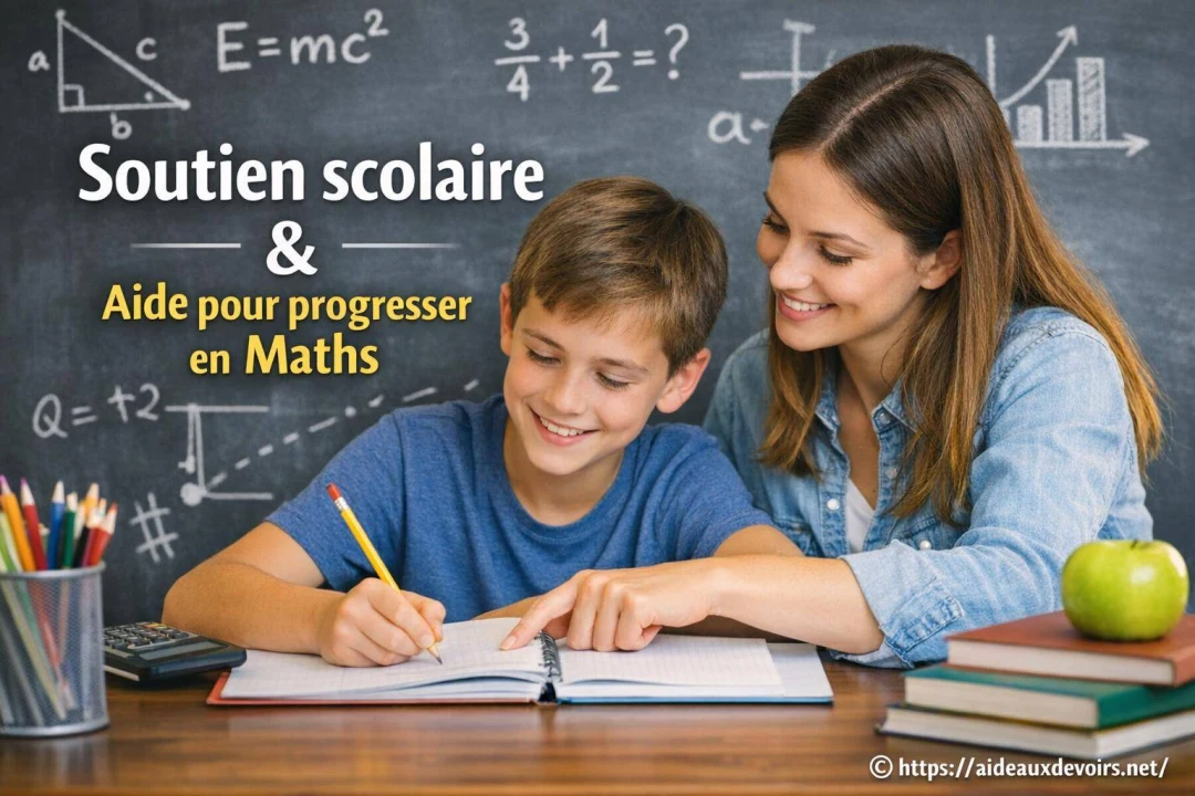 Soutien scolaire et aide pour progresser en maths
