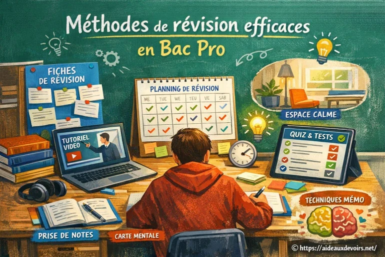 Méthodes de révision efficaces en Bac Pro : comment bien se préparer ?
