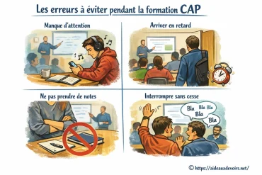 Les erreurs à éviter pendant la formation CAP pour réussir sereinement