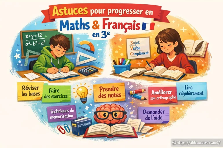 Astuces efficaces pour progresser en maths et français