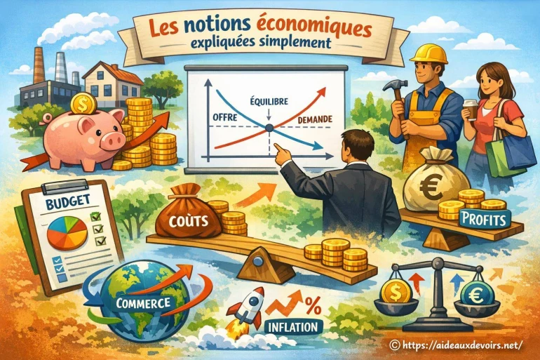 Les notions économiques expliquées simplement pour mieux comprendre