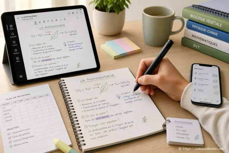 Comment mieux organiser ses cours et ses révisions avec un stylo intelligent