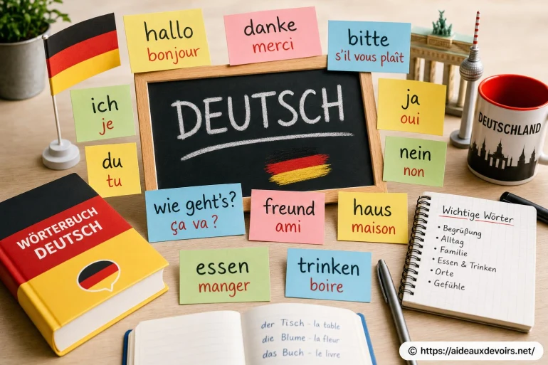 Les mots indispensables à connaître en allemand pour bien débuter