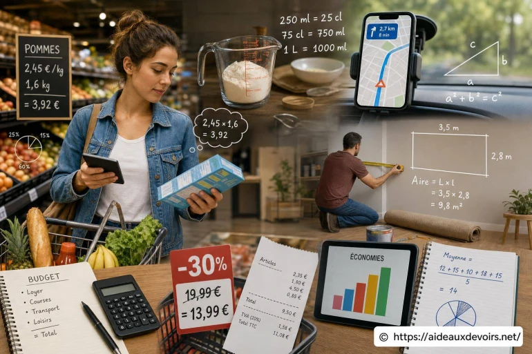 Les maths dans la vie quotidienne : exemples concrets pour mieux comprendre