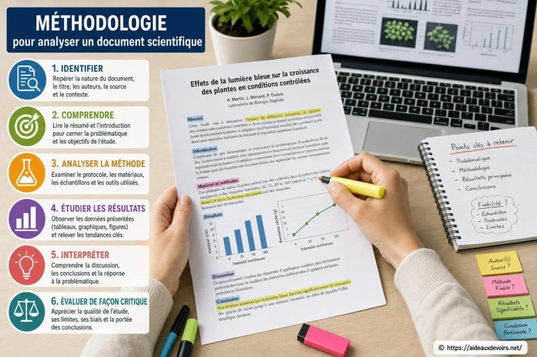 Méthodologie pour analyser un document scientifique : comment s’y prendre efficacement ?