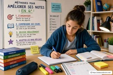 Méthodes efficaces pour améliorer ses notes en 4e