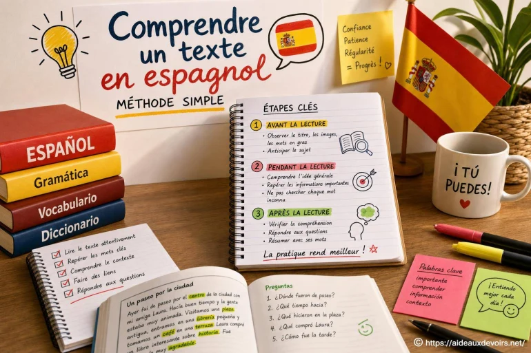 Comprendre un texte en espagnol : quelle méthode simple adopter ?