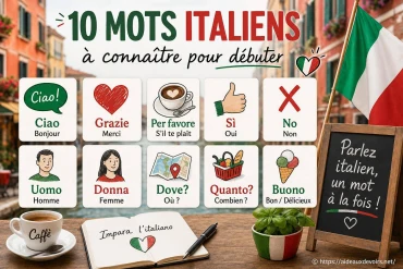 10 mots italiens à connaître pour bien débuter en italien