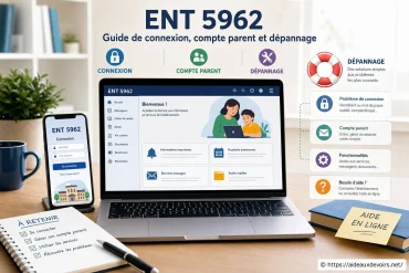 Ent 5962 : guide complet pour la connexion, le compte parent et le dépannage