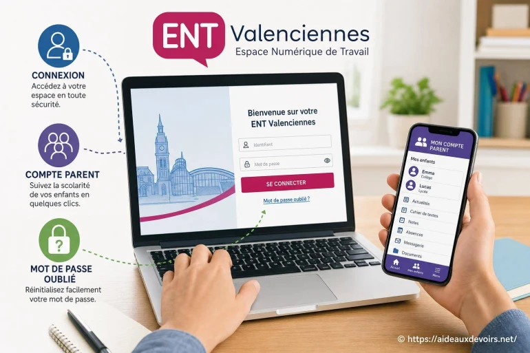 Ent Valenciennes : comment se connecter et gérer son compte parent en cas de mot de passe oublié ?