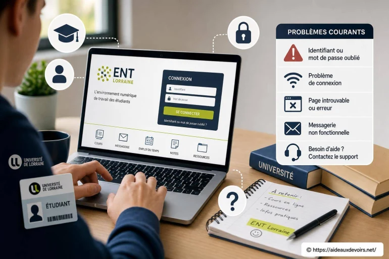 Ent lorraine : comment accéder à votre compte étudiant et résoudre les problèmes courants