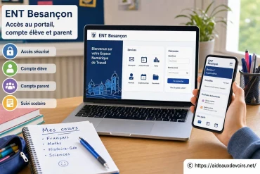 Ent Besançon : comment accéder au portail et gérer les comptes élève et parent