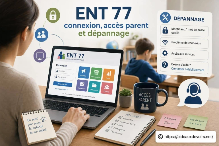 Ent 77 : comment réussir la connexion et résoudre les problèmes d’accès parent