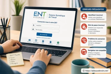 Ent Picardie : comment se connecter au portail et résoudre les erreurs fréquentes