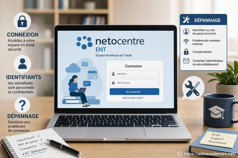 Ent netocentre : comment réussir la connexion et résoudre les problèmes d’identifiants