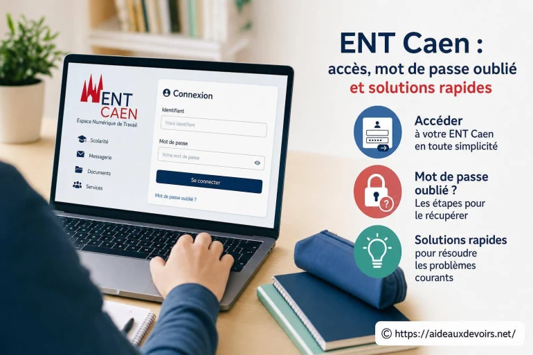 Ent Caen : comment accéder rapidement et récupérer un mot de passe oublié ?