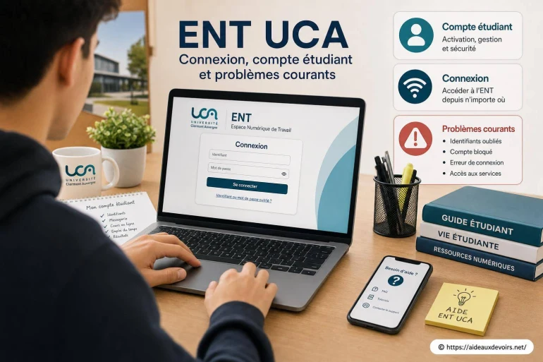 Ent UCA : comment se connecter et résoudre les problèmes courants du compte étudiant