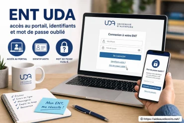 ENT UDA : comment accéder au portail et récupérer vos identifiants et mot de passe