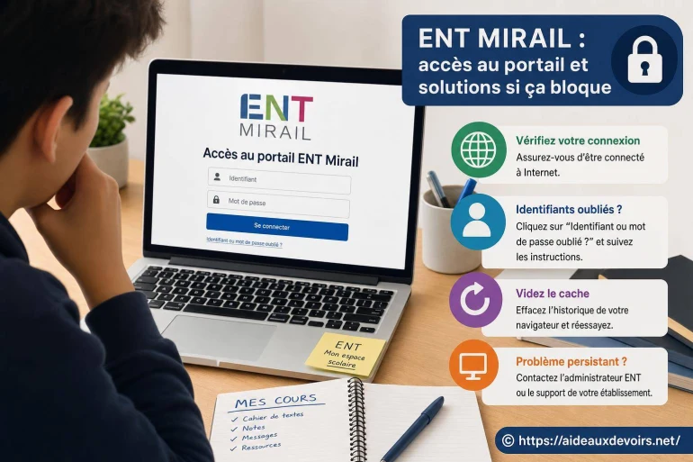 Ent Mirail : comment accéder au portail et que faire en cas de blocage ?