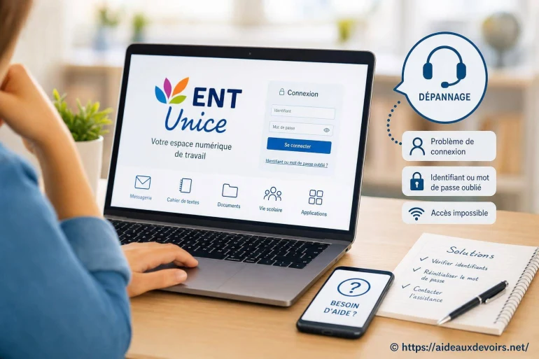 Ent Unice : comment accéder au portail et résoudre les problèmes courants
