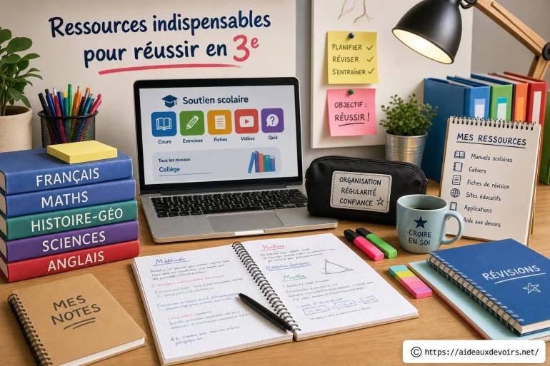Ressources indispensables pour réussir en 3e