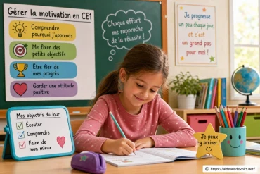 Gérer la motivation en CE1 : des méthodes pour progresser avec plaisir
