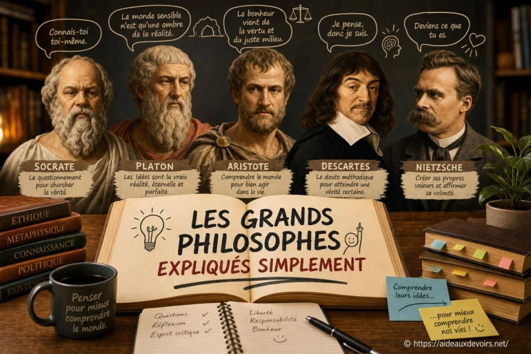 Les grands philosophes expliqués simplement