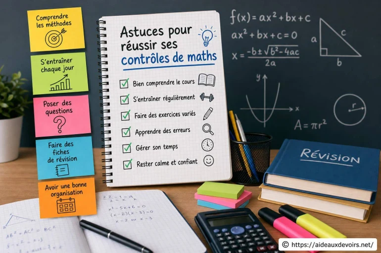 Astuces pour réussir ses contrôles de maths