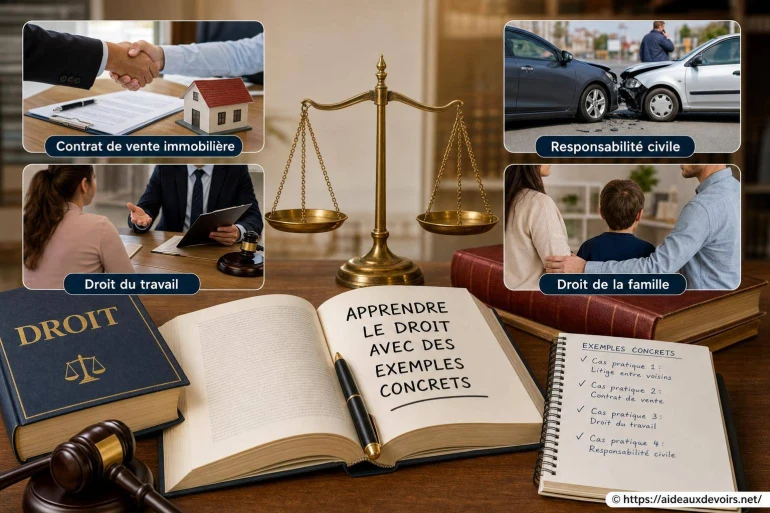 Exemples concrets pour mieux apprendre le droit