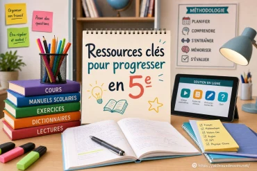 Ressources clés pour progresser en 5e dans chaque matière