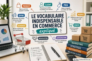 Le vocabulaire indispensable en commerce expliqué simplement