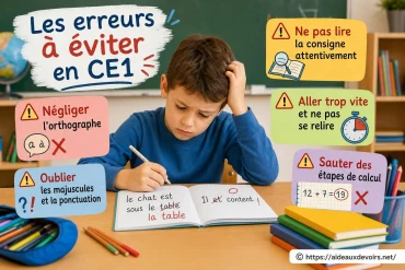 Les erreurs à éviter en CE1 pour progresser sereinement
