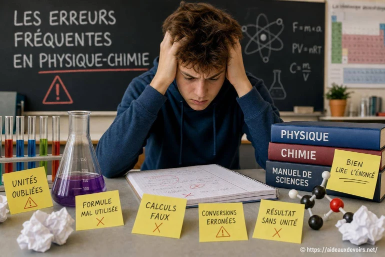Les erreurs fréquentes en physique-chimie et comment les éviter