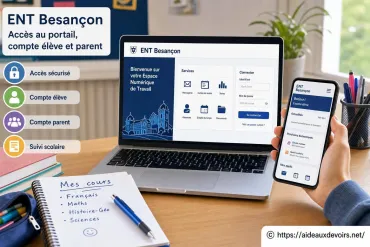 Ent Besançon : comment accéder au portail et gérer les comptes élève et parent