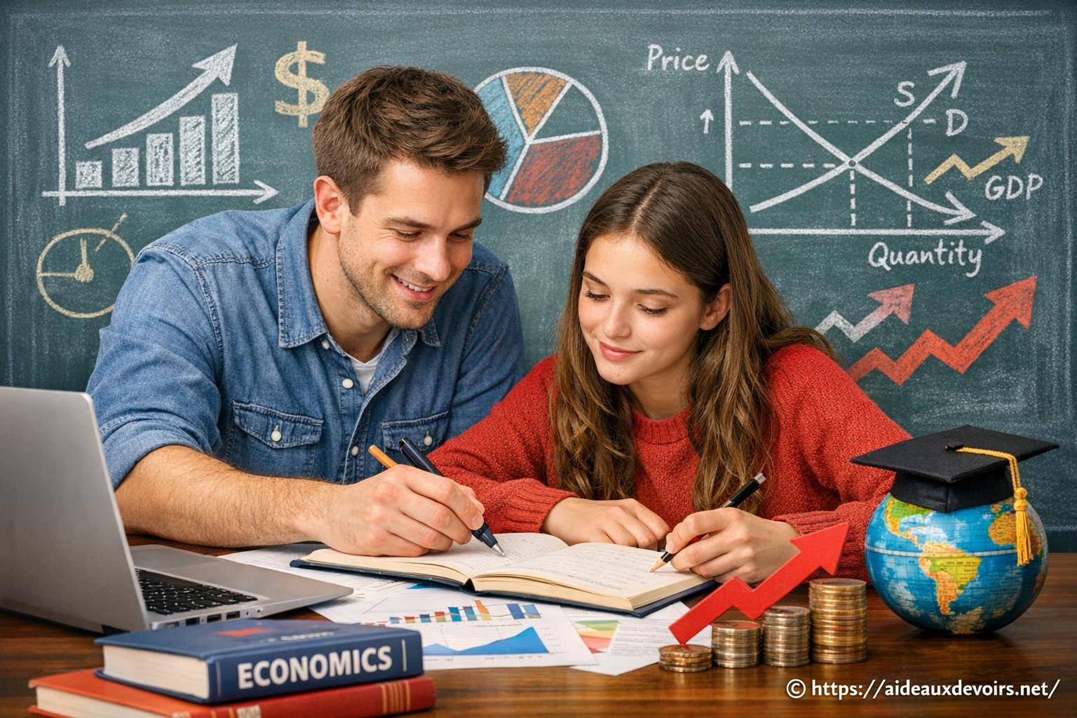 Soutien scolaire et aide pour progresser en économie