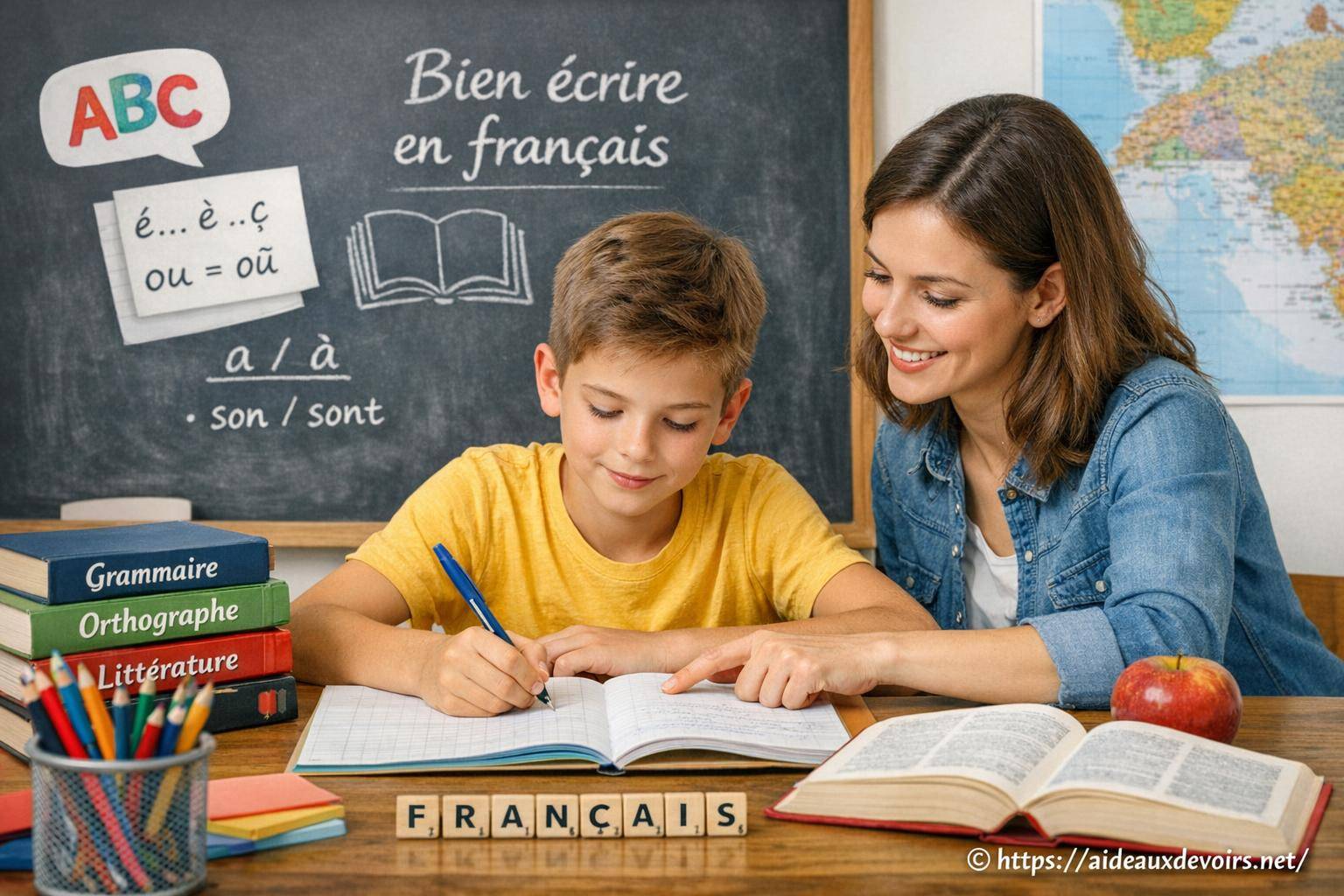 Soutien scolaire et aide pour progresser en français