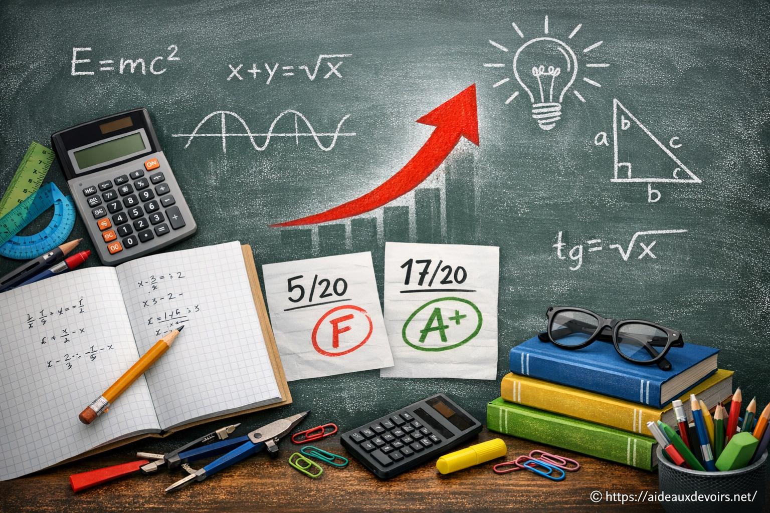 Remonter ses notes en mathématiques : comment procéder ?