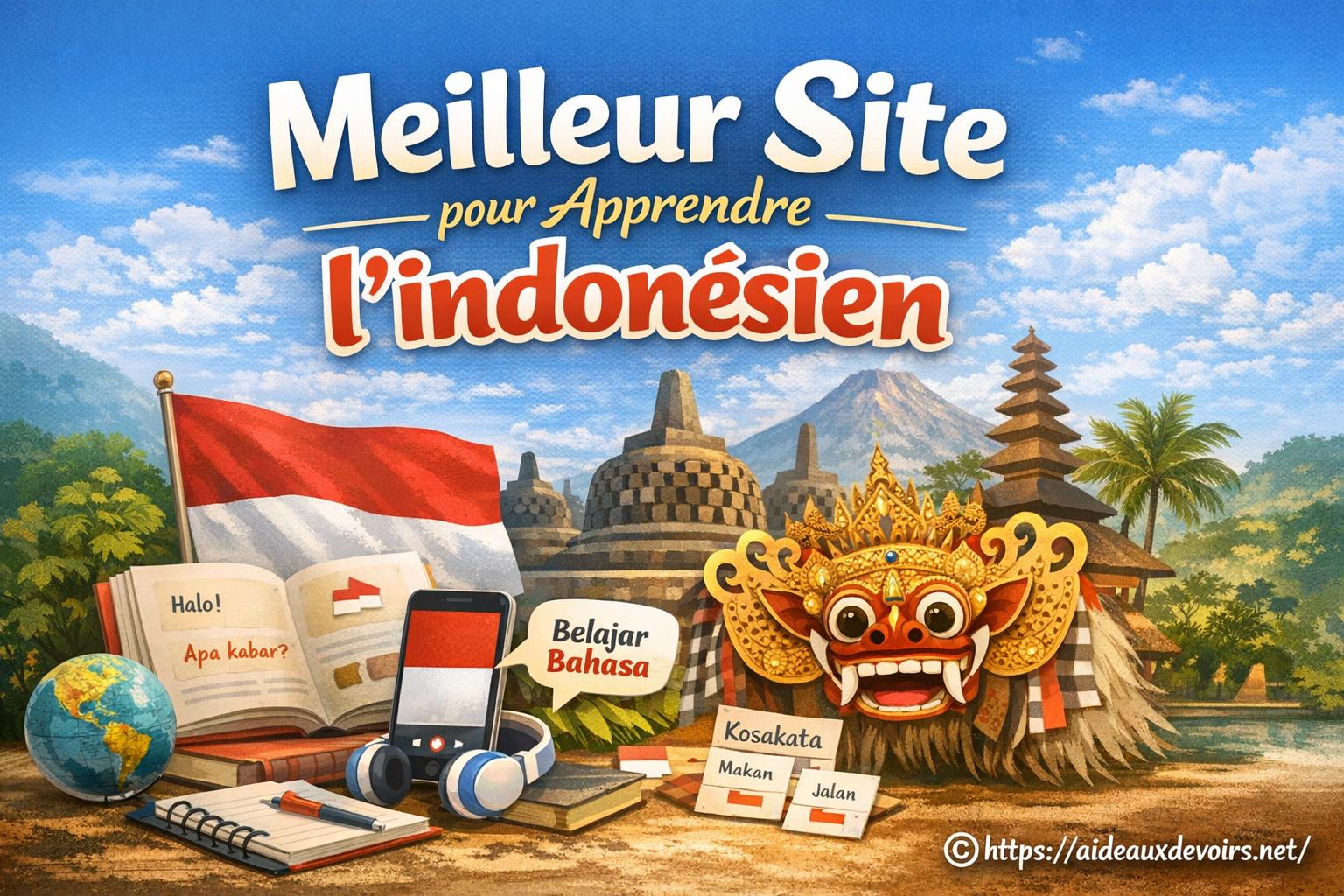 Meilleur site pour apprendre l'indon&eacute;sien en 2026