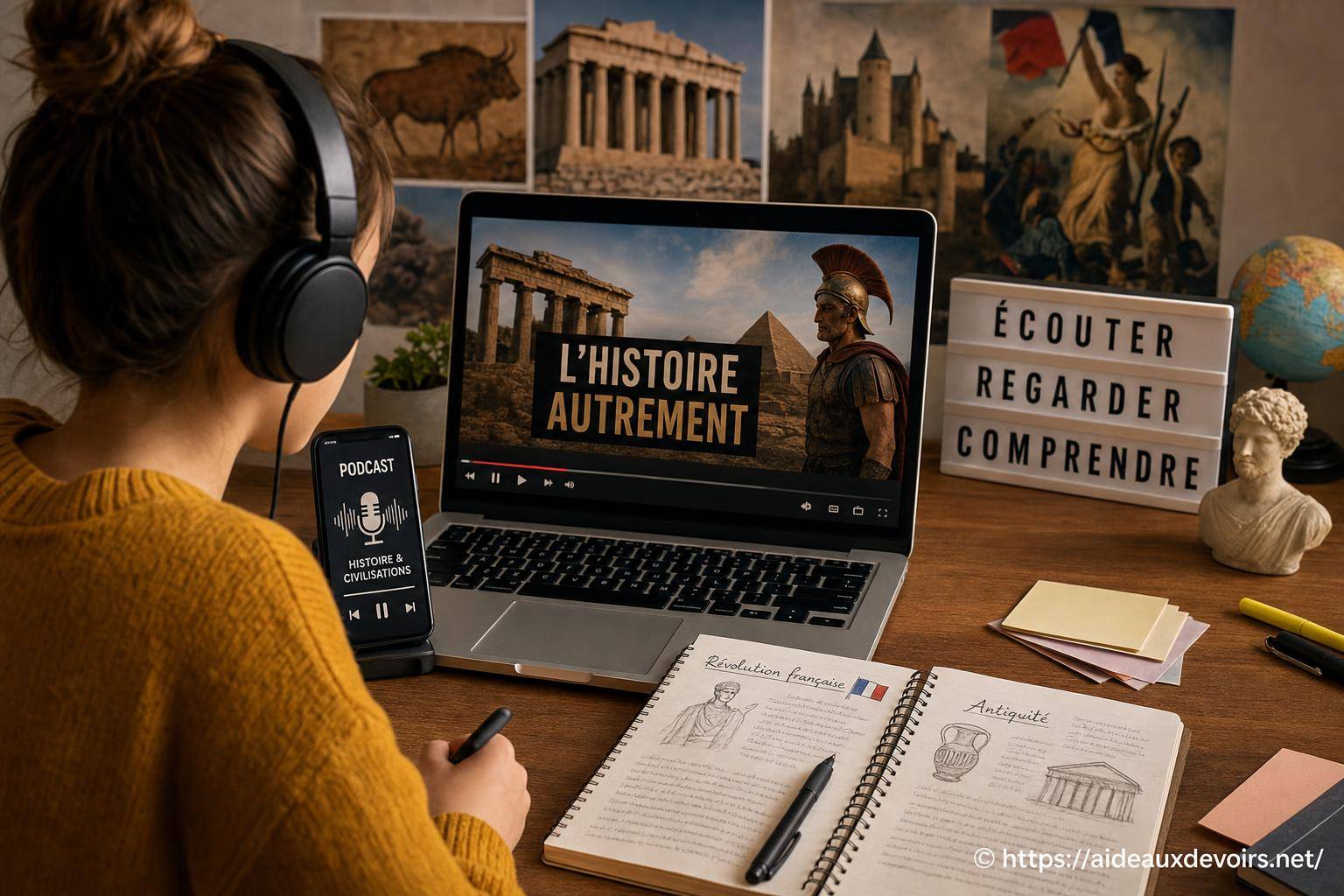 Découvrir l'histoire autrement grâce aux podcasts et vidéos