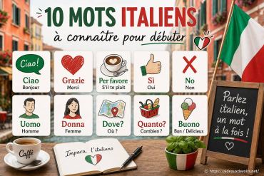 10 mots italiens à connaître pour bien débuter en italien