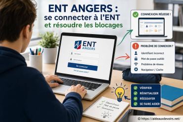 Ent Angers : comment se connecter et résoudre les blocages courants