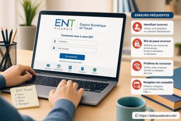 Ent Picardie : comment se connecter au portail et résoudre les erreurs fréquentes
