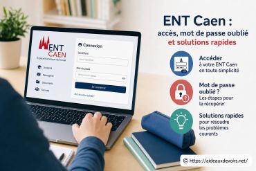 Ent Caen : comment accéder rapidement et récupérer un mot de passe oublié ?