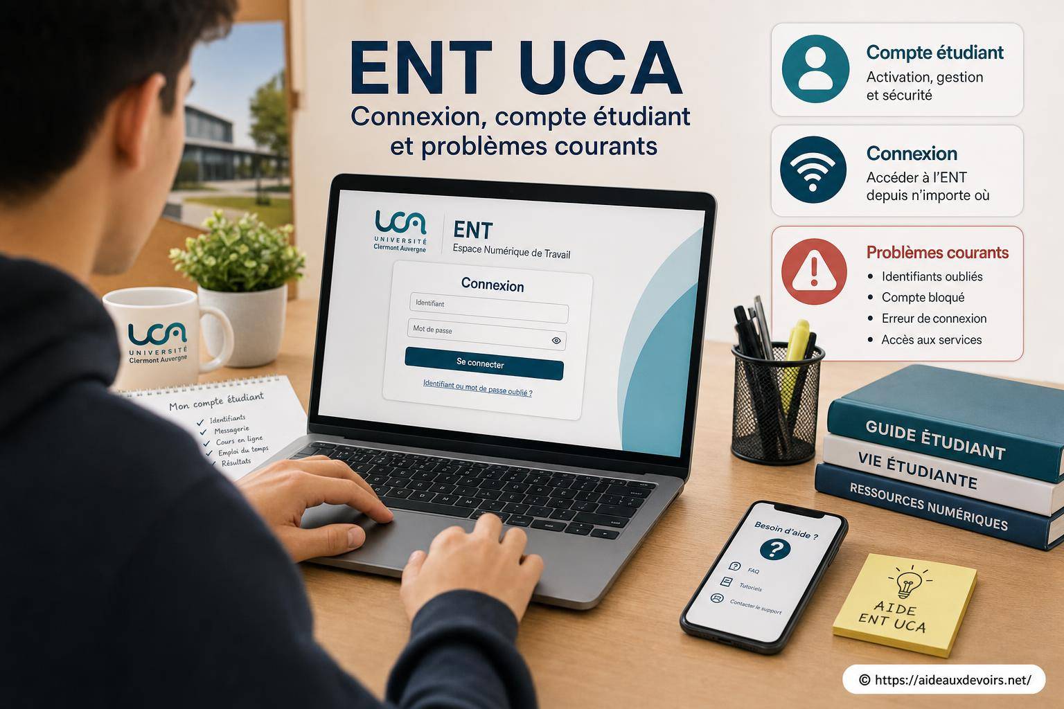 Ent UCA : comment se connecter et résoudre les problèmes courants du compte étudiant