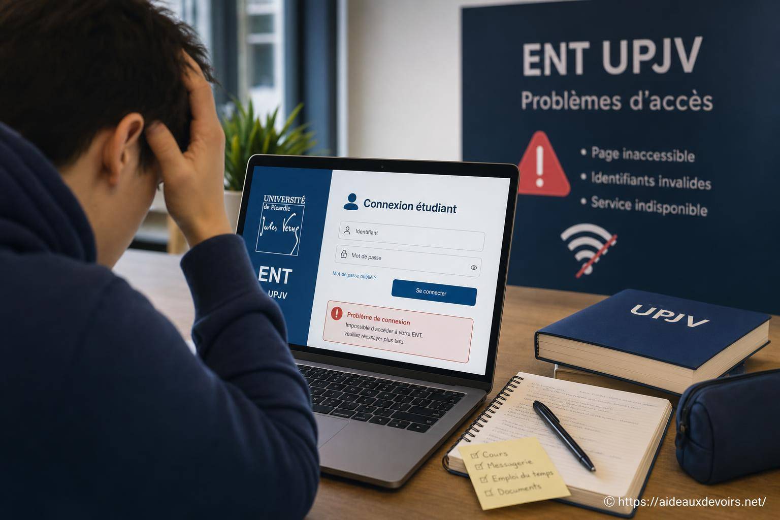 Ent UPJV : comment résoudre les problèmes de connexion étudiant